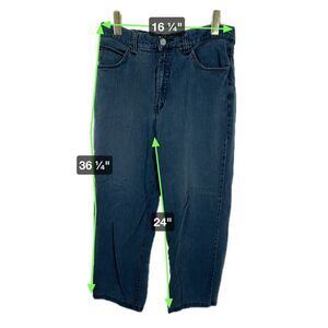 Vintage Armani‎ Jeans W 33 Blues Factory Denim Straight Leg Made In Italy 1990's